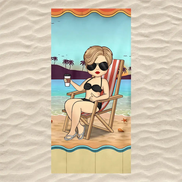 Piloji Personalized Beach Towel Women